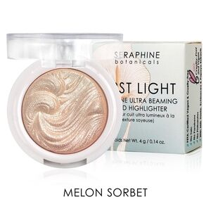 Seraphine Botanicals First Light Superfine Ultra Beaming Highlighter-Melon Sorbe